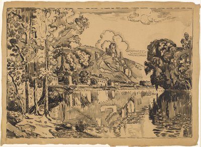 Les Andelys en una mañana de verano de Paul Signac