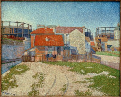 Los gasómetros, Clichy de Paul Signac
