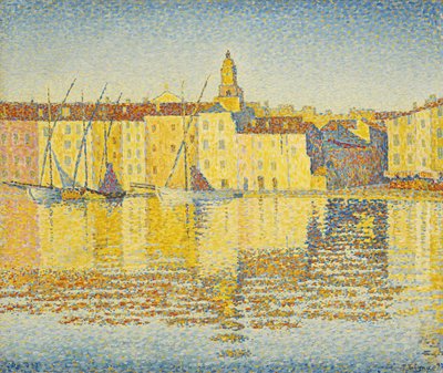 Casas del puerto, Saint Tropez de Paul Signac