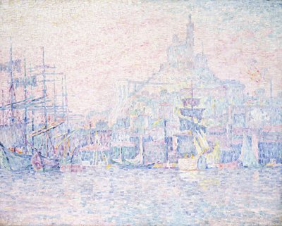 Marsella, La Bonne Mère, Niebla Matutina, 1907 de Paul Signac