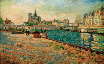 Notre-Dame, la Isla Saint-Louis, vista desde el Quai de la Tournelle de Paul Signac