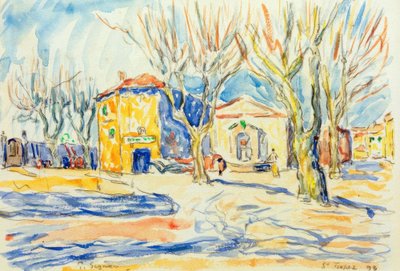Paisaje de Saint-Tropez de Paul Signac