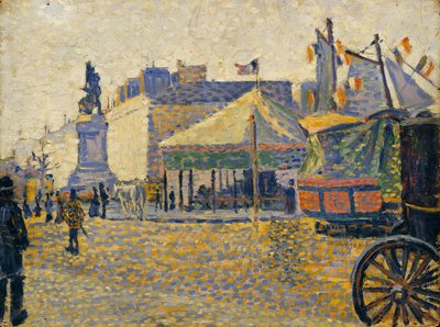 Place de Clichy, 1887 de Paul Signac