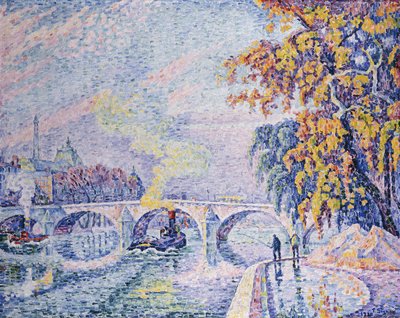 Pont Royal, Otoño; Pont Royal, Automne, 1930 de Paul Signac