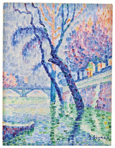 Pont des arts, inundación, 1930 de Paul Signac