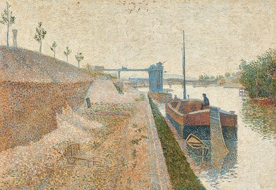 Quai de Clichy. 1887 de Paul Signac