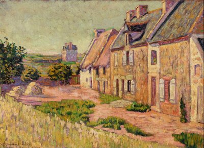 Saint-Briac, cour a la Ville Hue, 1885 de Paul Signac