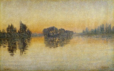 Puesta de sol, Herblay de Paul Signac