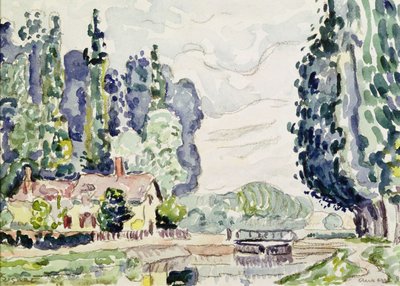 Los álamos azules, 1903 de Paul Signac