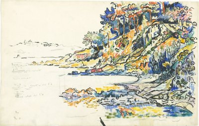 La Calanque en Saint Tropez de Paul Signac