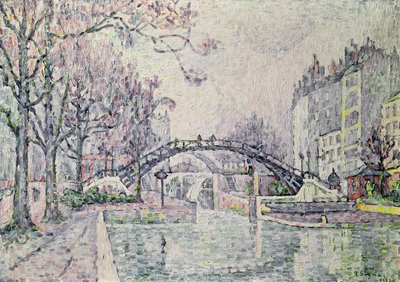 El Canal Saint-Martin, 1933 de Paul Signac