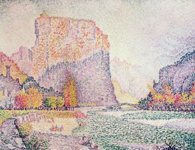 Los Acantilados en Castellane, 1902 de Paul Signac