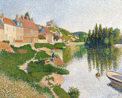 La orilla del río, Petit-Andely de Paul Signac