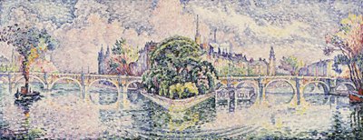 El jardín del Vert Galant, c.1928 de Paul Signac