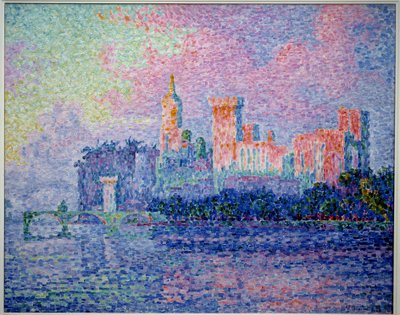 El castillo de los papas en Aviñón de Paul Signac