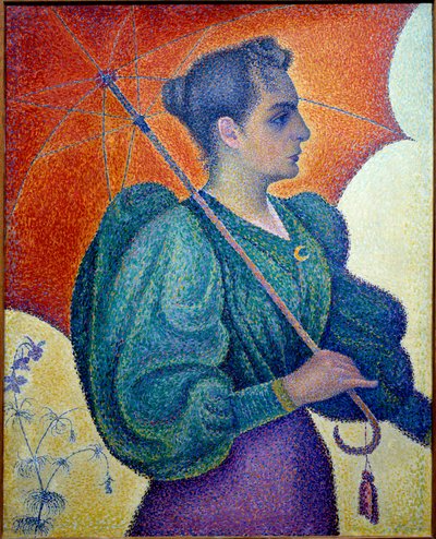 La mujer tiene el paraguas de Paul Signac