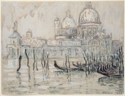 Venecia o, Las Góndolas, 1908 de Paul Signac
