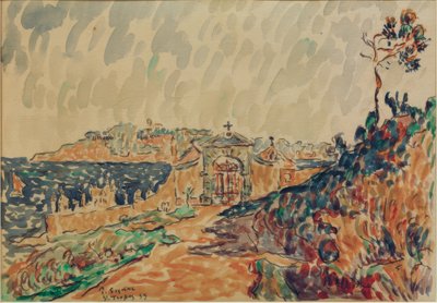 Vista de la bahía de Saint-Tropez de Paul Signac