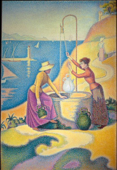 Mujeres en el pozo o Jóvenes de Provenza en el pozo de Paul Signac