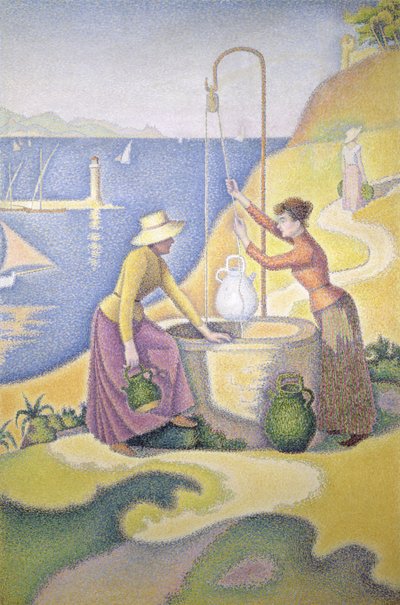 Jóvenes de Provenza en el pozo de Paul Signac