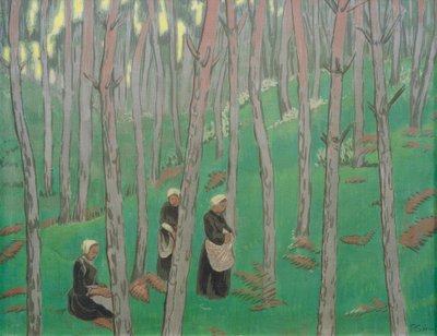 Recolector de setas en el bosque de Paul Sérusier