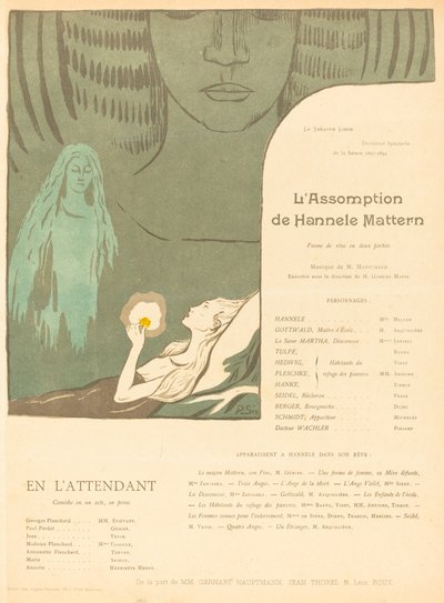 La Asunción de Hannele Mattern; Esperándola de Paul Sérusier