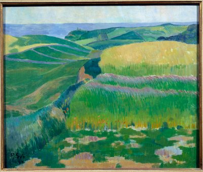 Los trigos están verdes en Pouldu de Paul Sérusier