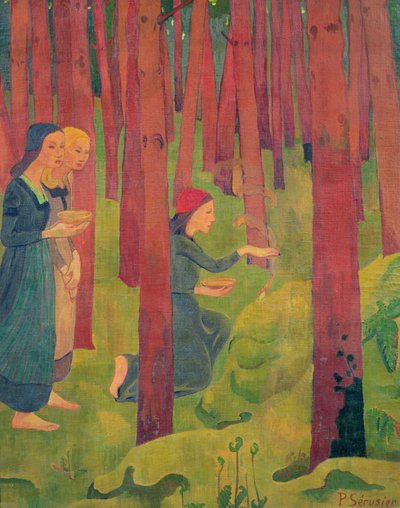 La invocación, o El bosque sagrado, 1891 de Paul Sérusier