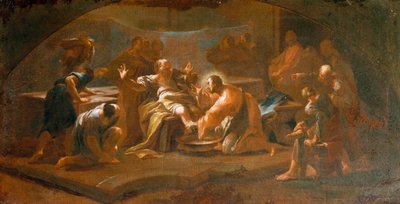 Lavatorio de pies de Paul Troger (1698-1762) de Paul Troger