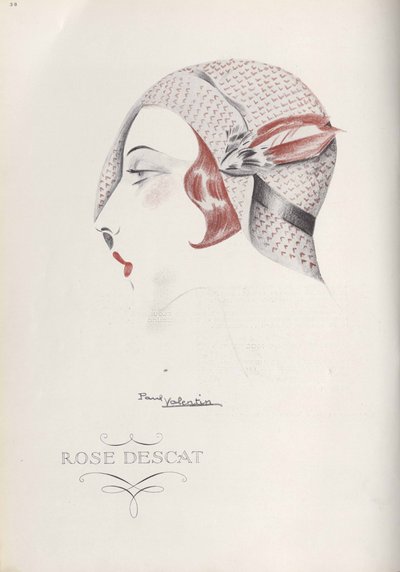 Sombrero de Rose Descat, finales de 1920s de Paul Valentin