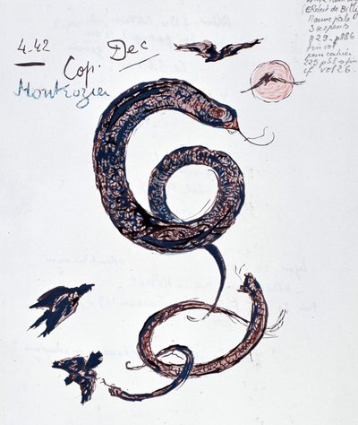 Serpientes - Dibujo de Paul Valéry de Paul Valery