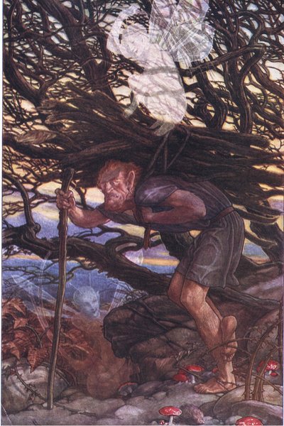 Y sin embargo debo maldecir, ilustración de La Tempestad, 1908 de Paul Vincent Woodroffe