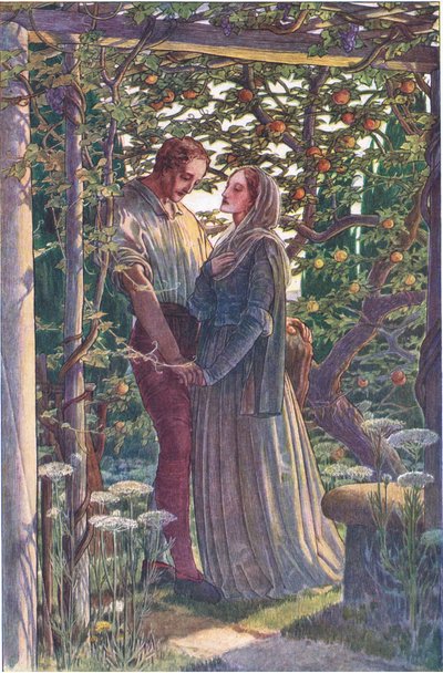 Encuentro justo de las más raras afecciones, ilustración de La Tempestad, 1908 de Paul Vincent Woodroffe