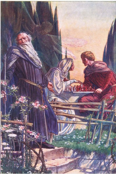 Dulce Señor, me engañas, ilustración de La Tempestad, 1908 de Paul Vincent Woodroffe