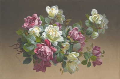 Flores: Rosas, finales del siglo XIX-principios del siglo XX de Paul de Longpré