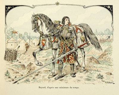 Retrato de Bayard después de una miniatura de la época de Paul de Semant