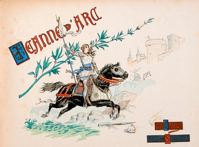 Ilustración tomada del libro "Juana de Arco" de Theodore Cahu e ilustrada por Paul De Semant (1855-1915) de Paul de Semant