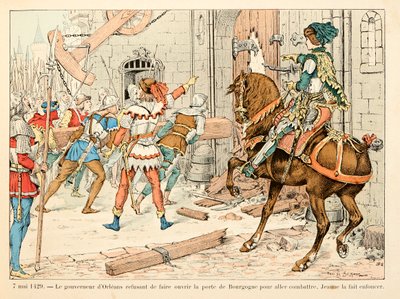 Ilustración del libro “Juana de Arco” de Théodore Cahu e ilustrado por Paul De Sémant (1855-1915): El 7 de mayo de Paul de Semant