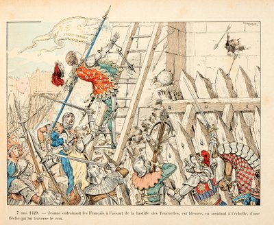 Ilustración tomada del libro “Juana de Arco” de Theodore Cahu e ilustrada por Paul De Semant (1855-1915): 7 de mayo de Paul de Semant