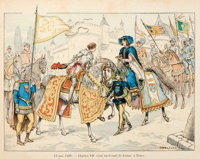 Ilustración del libro “Juana de Arco” de Théodore Cahu e ilustrado por Paul De Sémant (1855-1915): El 13 de mayo de Paul de Semant