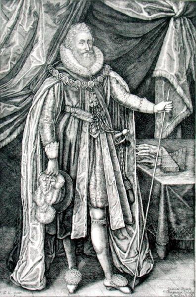 Ludovick Stuart, Duque de Richmond y Lennox (1574-1624), grabado por Joannes Barra de William Walcutt