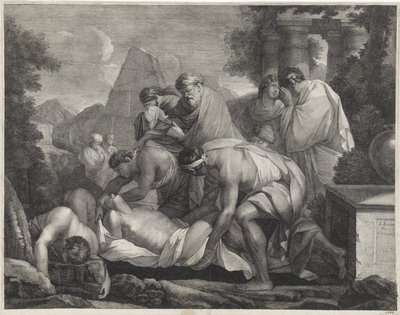 Tobit entierra a los muertos de Paul van Somer (II)