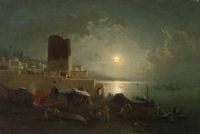 Vista de la Torre de la Doncella en Bakú de Paul von Franken