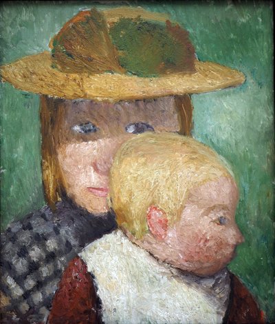 Niños al sol, c.1903 (témpera sobre cartón) de Paula Modersohn-Becker
