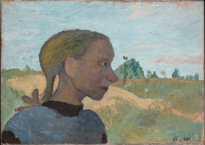 Retrato de una niña de Paula Modersohn-Becker