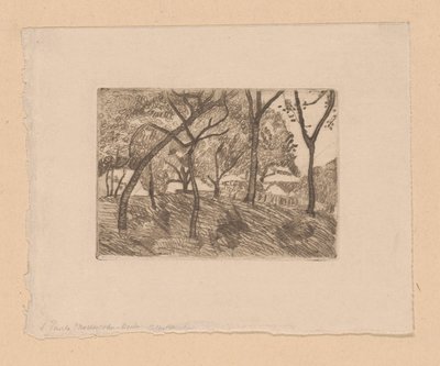 Vista del bosque de Paula Modersohn Becker (signed by artist)