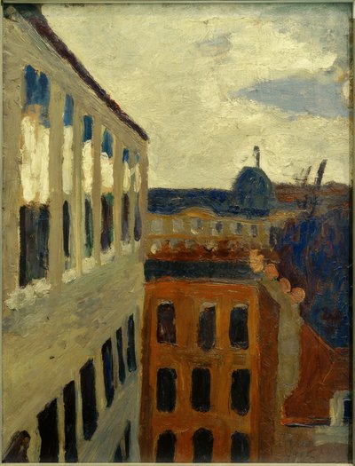 Vista desde la ventana del estudio de la artista en París de Paula Modersohn Becker