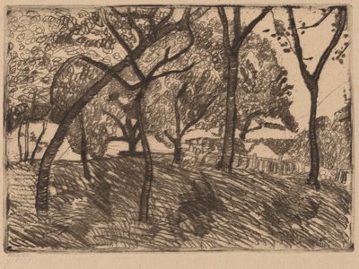 Paisaje con árboles de Paula Modersohn Becker
