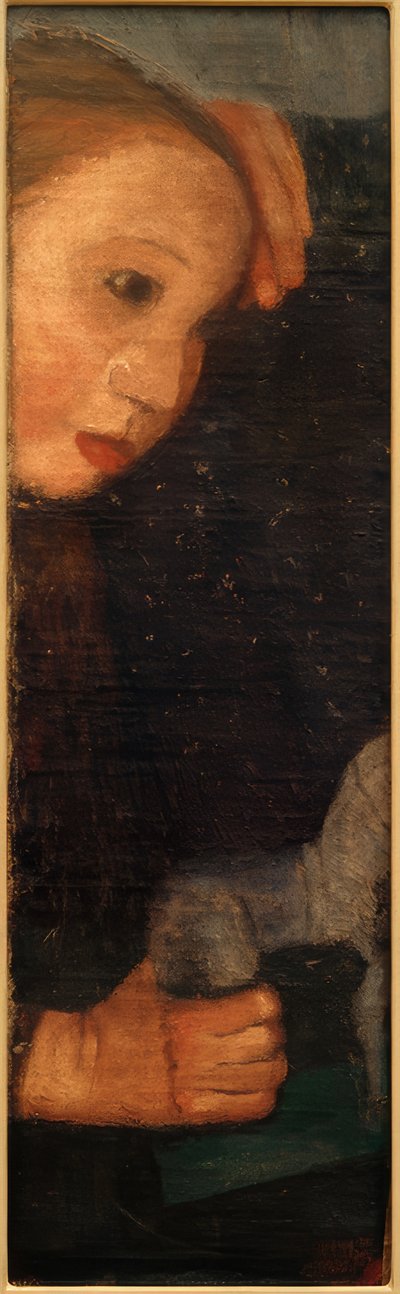 Niña con caballito de madera de Paula Modersohn Becker