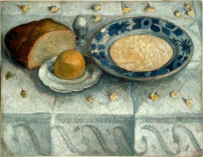 Naturaleza muerta con jarra de leche de Paula Modersohn Becker